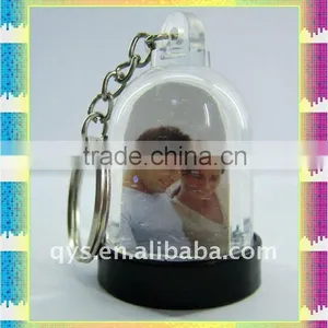 Photo Insert Snow Globe Key Chain for Lovers thumbnail-1
