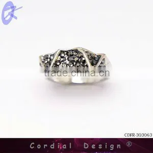 2013 Hot Sale Fashion Jewelry Vintage Rhinestone Finger Rings thumbnail-1