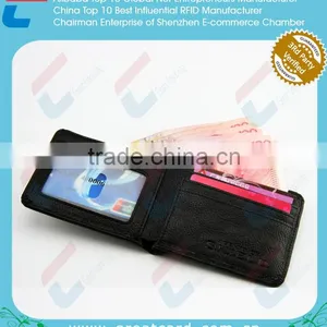 Brown Color Men PU Leather Wallet With Engraved LOGO thumbnail-2