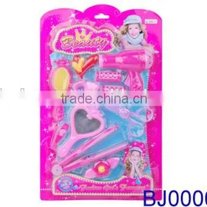 New Arrival Fancy Toy for Girls Plastic Electric Hair Dryer and Led Hair Straightener Toy Set thumbnail-1