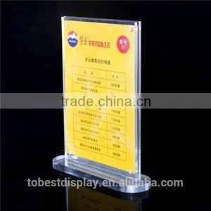 the 2016 Hot Sale Acrylic Restaurant Menu Card Holder thumbnail-1