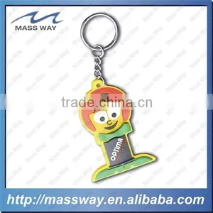 Custom Penguin Shape Fancy 3D Soft PVC Rubber Keychain thumbnail-3