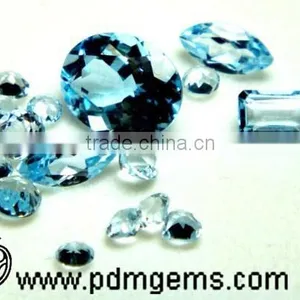 Sky Blue Topaz Semi Precious Gemstone Mix Shape Cut Faceted Lot For Platinum Necklace From Wholesaler thumbnail-2