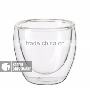 SAMYO Mouth Blown High Quality Clear Borosilicate Glass Cup With New Design thumbnail-1