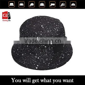 Fashion Accessory Headwear Cotton Twill Black Plain Snow Pattern Digital Printing Man Custom Bucket Hat Bulk Quality Choice thumbnail-1