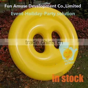 High Quality Adult Pool Toys Smile Face Pool Float Inflatable Donut thumbnail-3