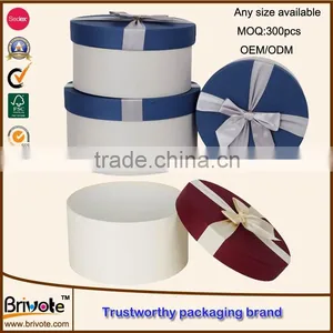 Delicacy Round Paper Box Template/round Paper Box/box With Bow thumbnail-2