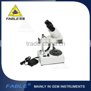 Professional High Quality Generation 2nd Straight Arm Type Gem Microscope With F19 or F17 Binocular Lens thumbnail-1