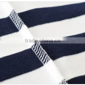 Wholesale Clothing High Quality 100%cotton o Neck Stripes Tshirts Bulk With Chian Clothes Factory Supplier's Choice thumbnail-6