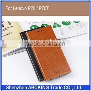 Original Mofi Steel Plate Inside Case For Lenovo P70 / P70T Stand PU Leather Case thumbnail-1
