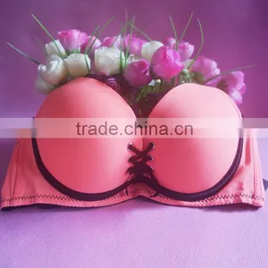 Young Girls Underwear Bra Sets Simple Smooth Comfortable Lingerie Suits Women Lace Bra Sexy Solid Bra Brief Set thumbnail-2