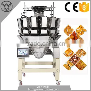 Good Quality Grain/cookies/potato Chips/popcorn/candy/chocolate/puffy Food 14 Head Multihead Weigher thumbnail-3