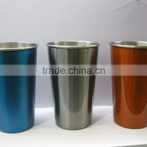 Easy Holding 500ml Hot Selling Promotional FDA LFGB Passed Ecofriendly Single-wall Stainless Steel Thermos Insulated Coffee Mug thumbnail-1