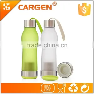 Strike and Leak Proof 600ml Frosted Plastic Tea Strainer Bottle thumbnail-2