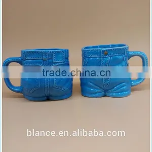 Ceramic Jeans Mug in Blue Jeans Design Coffee Cup thumbnail-2