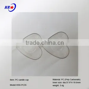 HRX-PC35 TRANSPARENT HEART CANDLE PLASTIC CONTAINER OF BEIJING thumbnail-3