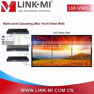 LINK-MI LM-VW02 1in4out (USB/VGA/AV/HDMI) to HDMI 1X4 Converter Splitter/matrix HDMI 2x2 3x3 LED Video Wall Controller thumbnail-2