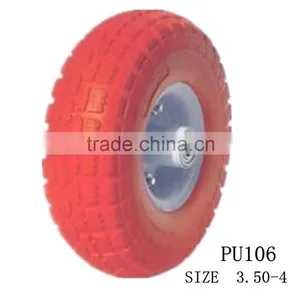 Inflate Tire Air Tire 4.10/3.50-4 Solid pu Foam Wheel thumbnail-1