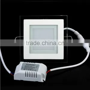 AC85-265V LED Panel Downlight 18W Square Glass Panel Lights thumbnail-1