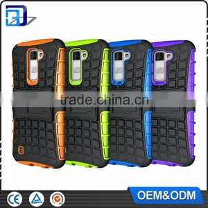 2016 Newest Tire Pattern Phone Cases For LG K10 Slim Armor Kickstand Back Combo Cover Shield Case For LG K10 M2 thumbnail-1