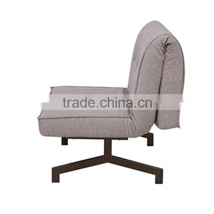 Gray Fabric Cheap Functional Folding Sofa Bed Folding Single Bed thumbnail-4