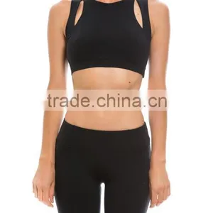 Unique Design Hollow Back Fitness Wear Women Workout Top Sports Bra thumbnail-3