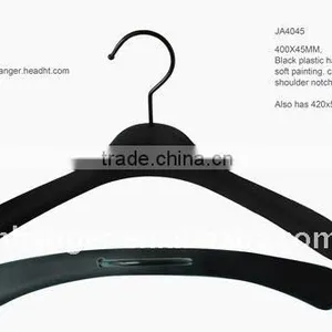 The HEAD 16" Woman Suit Hanger Anti Slip Soft Finishing Plastic Coat Hanger With Polished Swivel Hook thumbnail-1