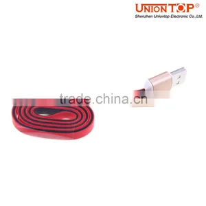Colorful Fast Charging Flat Micro Usb Cable for Samsung/Huawei/HTC/Xiaomi thumbnail-4