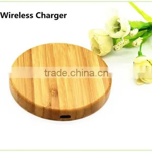 High Quality Bamboo Wood Fanasy Wireless Charger for Samsung S6 Wireless Charger thumbnail-3