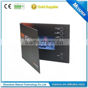 Costomeized 3.5" Lcd Video in Print Video Greeting Paper Cards, thumbnail-1