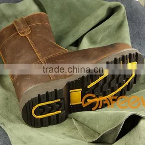 Trade Assurance Genuine Leather High Quality Strong Men Shoes Work, Iso 20345, Agriculture Safety Shoes Facotry SA-3301 thumbnail-3
