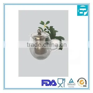 300ml Glass Tea Pot With Tea Strainer Jiangmen thumbnail-3