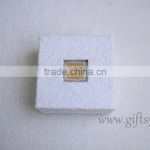 2016 New Design Wedding Ring Boxes Ring Jewelry Box With Beaded Name Plate of S thumbnail-3
