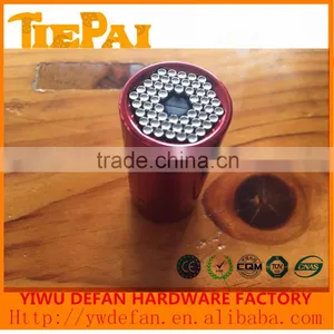 Gator Grip 7-19mm Multi-function Hand Tools Red Colorful Universal Socket Easy Out Screw Remover Gator Grip Universal Socket thumbnail-4