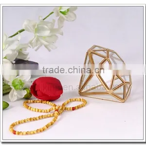 [] Small Decorative Glass Vase for Your Home Decoration or Wedding Table[] Brass Geometirc Modern Glass Vases for Wedding Tables thumbnail-5