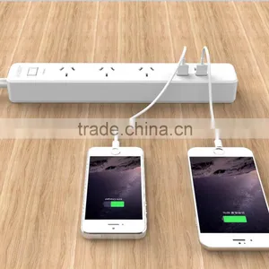 Australia USB Controlled Power Strip 3AC With 4 USB Power Socket thumbnail-5