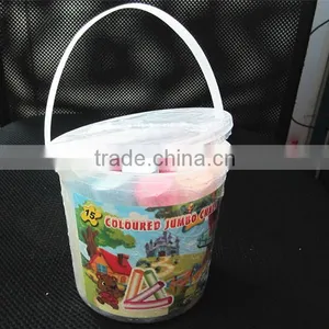 Coloured Jumbo Halk ,sidewalk Jumbo Chalk ,sidewalk Colored Chalk With Bucket thumbnail-1