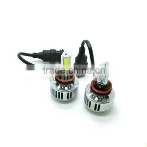 Universal Car Headlights 36W 3COB 3300LM LED H8 H9 H11 6000K White 3000K Yellow Amber LED COB Headlamp thumbnail-2