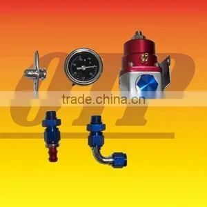 Universal Fuel Pressure Regulator Kit AN -6 Gauge V8 Turbo RX7 EVO thumbnail-1