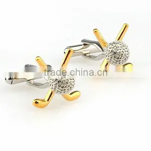 Customized Two Tone Novelty Fashion Jewelry Brass Cufflinks thumbnail-3