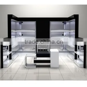 Custom Lucury Showcase Of ClothShop Counter Table Design thumbnail-3