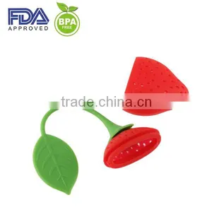 New Designed Silicone Tea Infuser/Silicone Tea Strainer/Strawberry Shape Silicone Tea Bag thumbnail-2