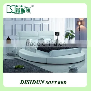 King Size Round Bed Frame and Headboard DS-1015 thumbnail-1
