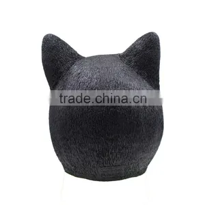 Sale Halloween Venetian Masquerade Masks Black Cat for Men thumbnail-4