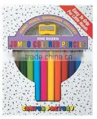 JUMBO COLORED PENCIL (HALF LENGTH, 12 COLORS) thumbnail-1
