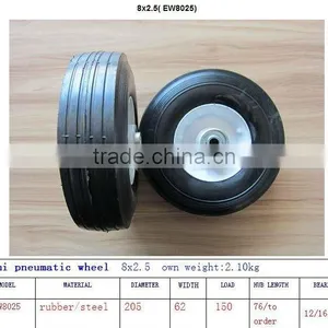 150kg High Capacitysolid Rubber Wheel 8x2.5 thumbnail-1