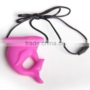 Pacifier Clips Soft on Babies Gums BPA Free Teething Pendant Necklace thumbnail-1