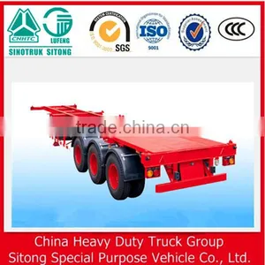 Special for Transporting 20ft and 40ft Container Used Skeleton Semi Trailer With Best Price thumbnail-2
