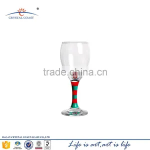 Promotion Coloured Stem Goblets in Stock;cheap Decorative Glass Goblets thumbnail-1