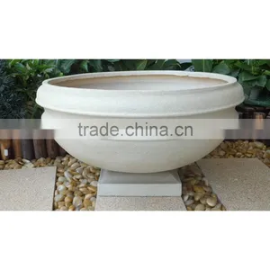 BIG BOWL FLOWER CONTAINER LARGE PLANT POT thumbnail-1